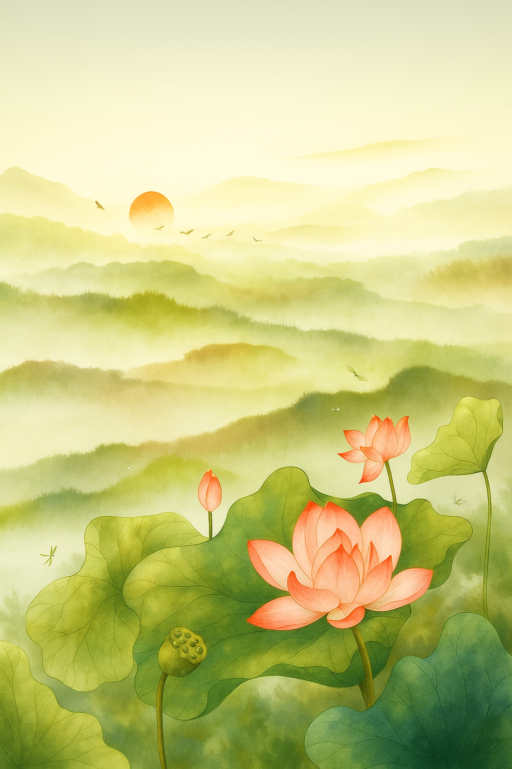 Natural background for upcoming retreats section